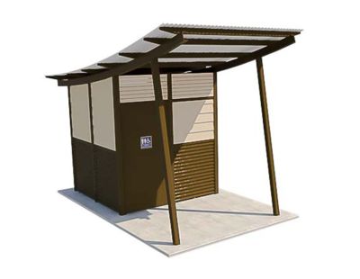 Capricorn 1 Standard Toilet Building with Paperbark and Jasper colour scheme